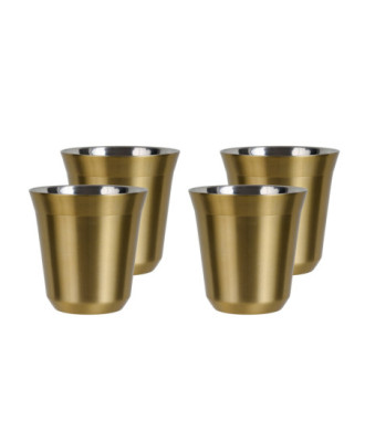 Zestaw 4 złotych kubków 150 ml Zestaw 4 złotych kubków 150 ml