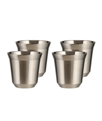 Zestaw 4 srebrnych kubków 150 ml Zestaw 4 srebrnych kubków 150 ml