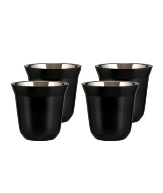 Zestaw 4 czarnych kubków 240 ml Zestaw 4 czarnych kubków 240 ml