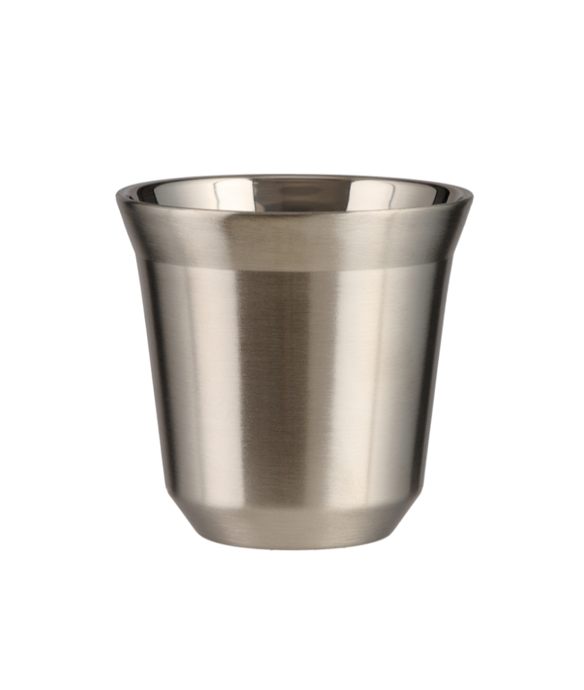 Kubek 350 ml SREBRNY, z czarną pokrywką Kubek 350 ml SREBRNY, z czarną pokrywką