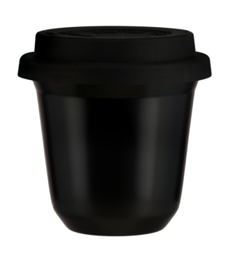 Kubek 80 ml CZARNY, z czarną pokrywką Kubek 80 ml CZARNY, z czarną pokrywką